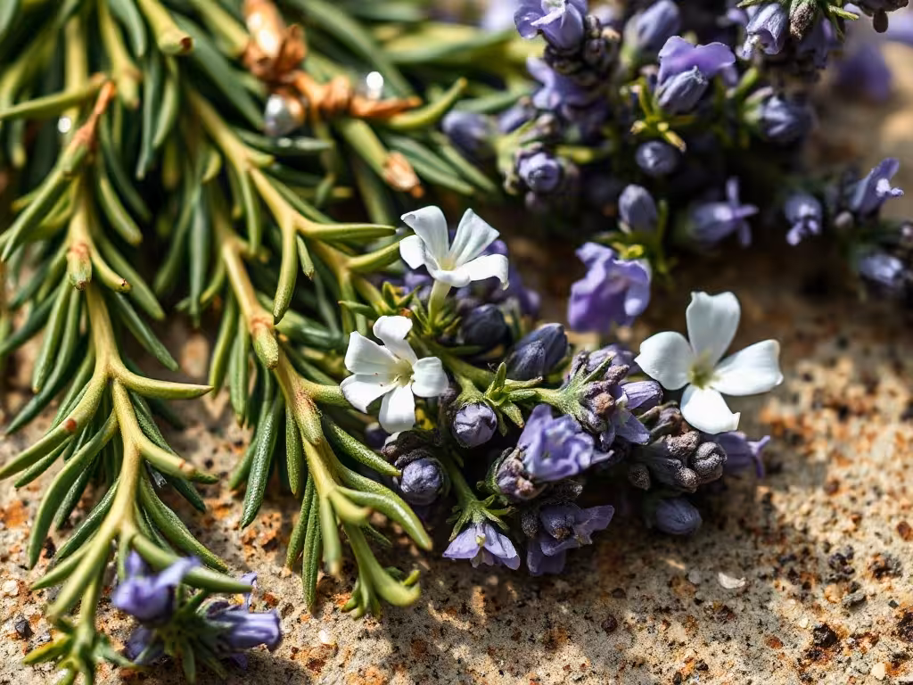 Herbes d'Europe alternatives : romarin, thym, lavande pour purifier naturellement sans sauge blanche