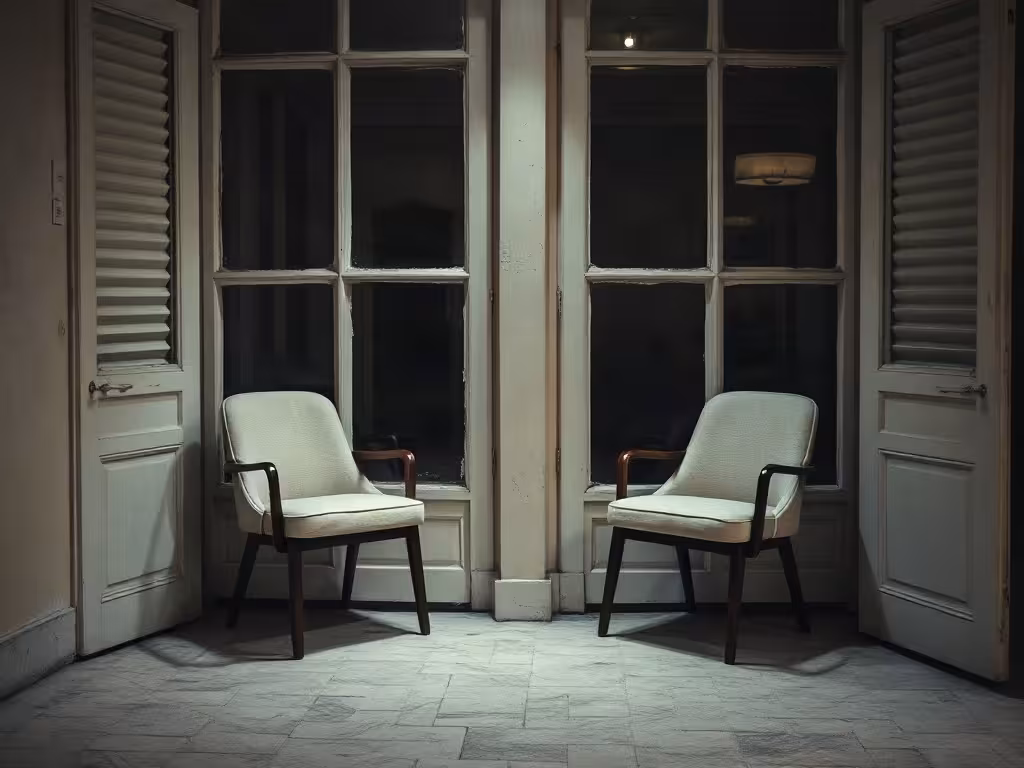 Deux places séparées symbolisant une relation intense devenue impossible à vivre