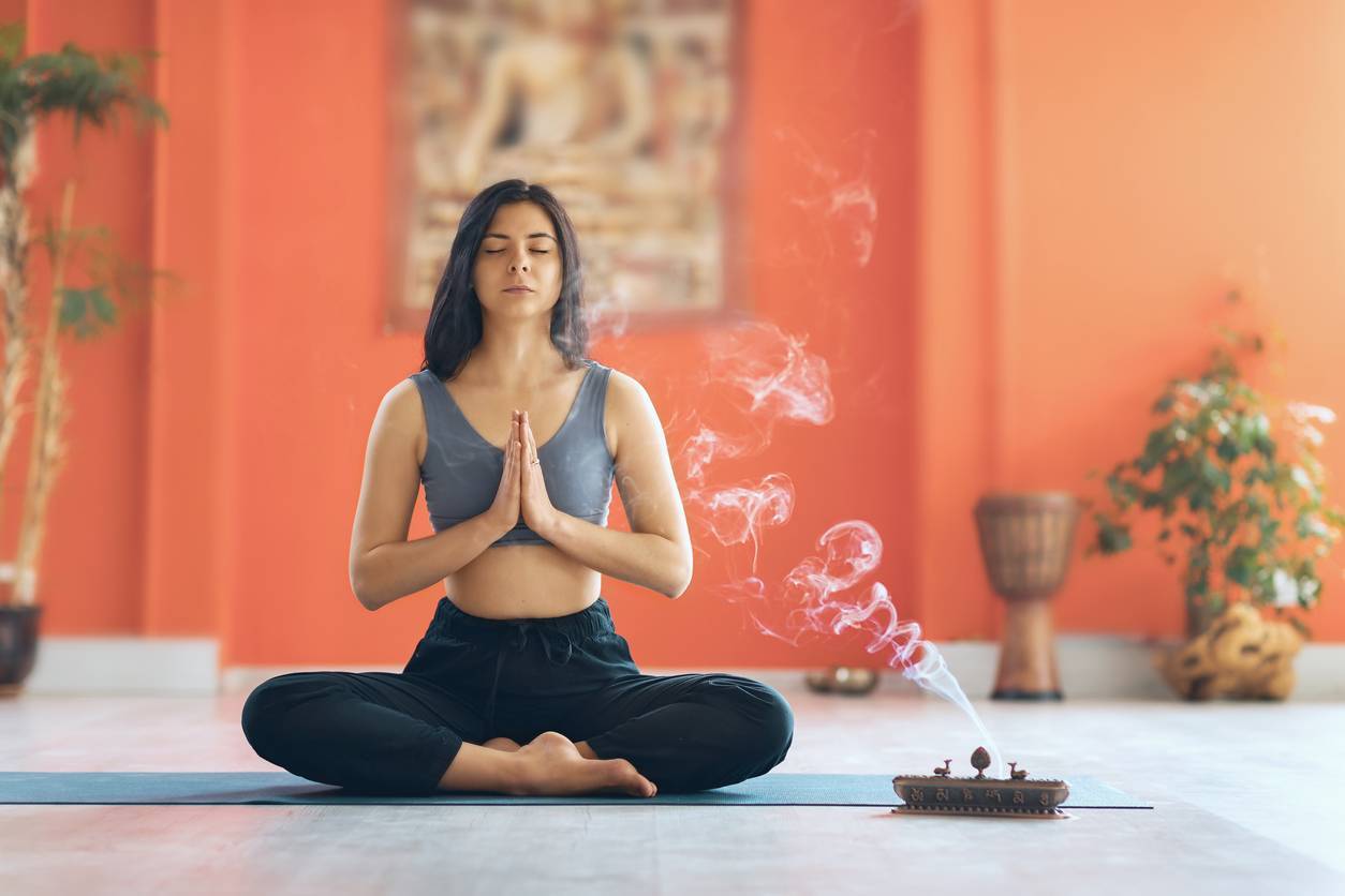 meditação incenso de jasmim