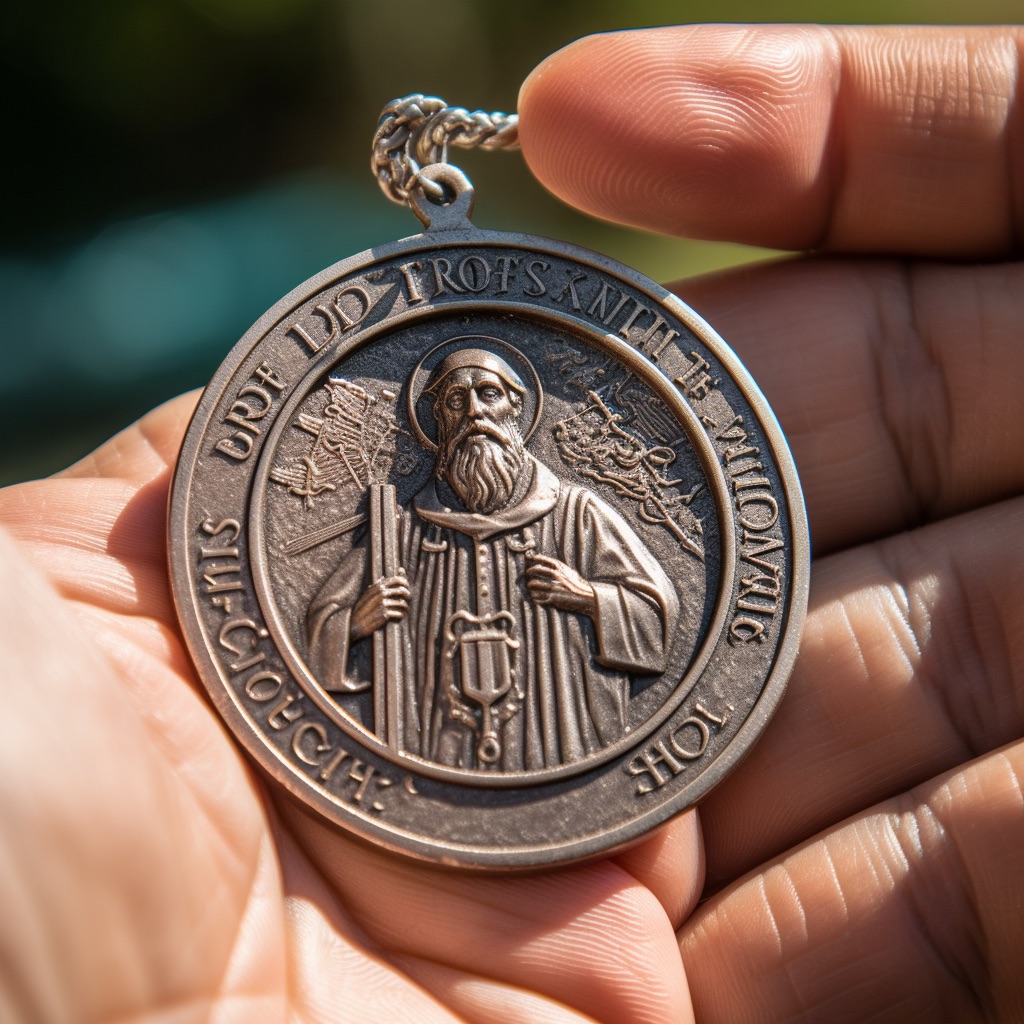 médaille saint christophe argent