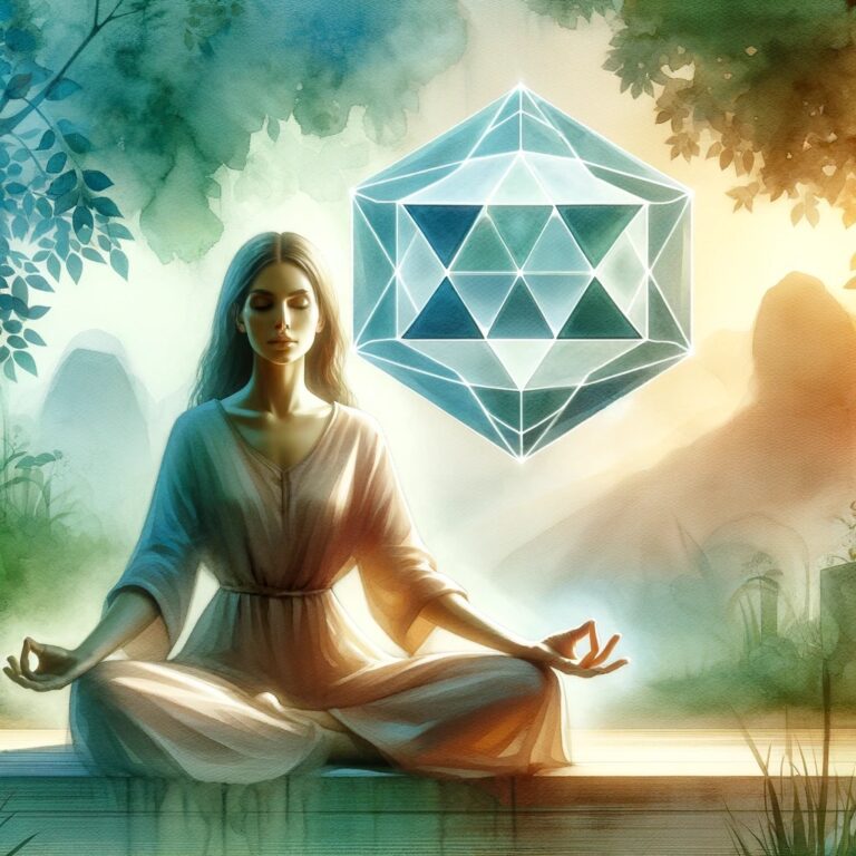 Symbole Merkaba lumineux